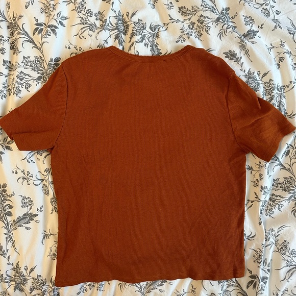 2 for $20 ❤️ Zara Burnt Orange Crop Top - Picture 3 of 4